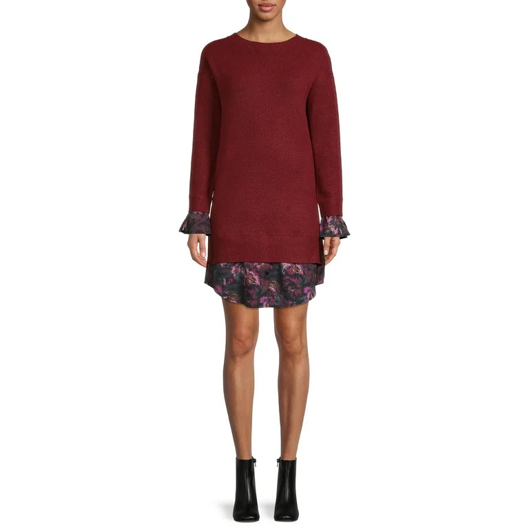 Time and Tru Women’s Shirttail Sweater Dress - Walmart.com | Walmart (US)