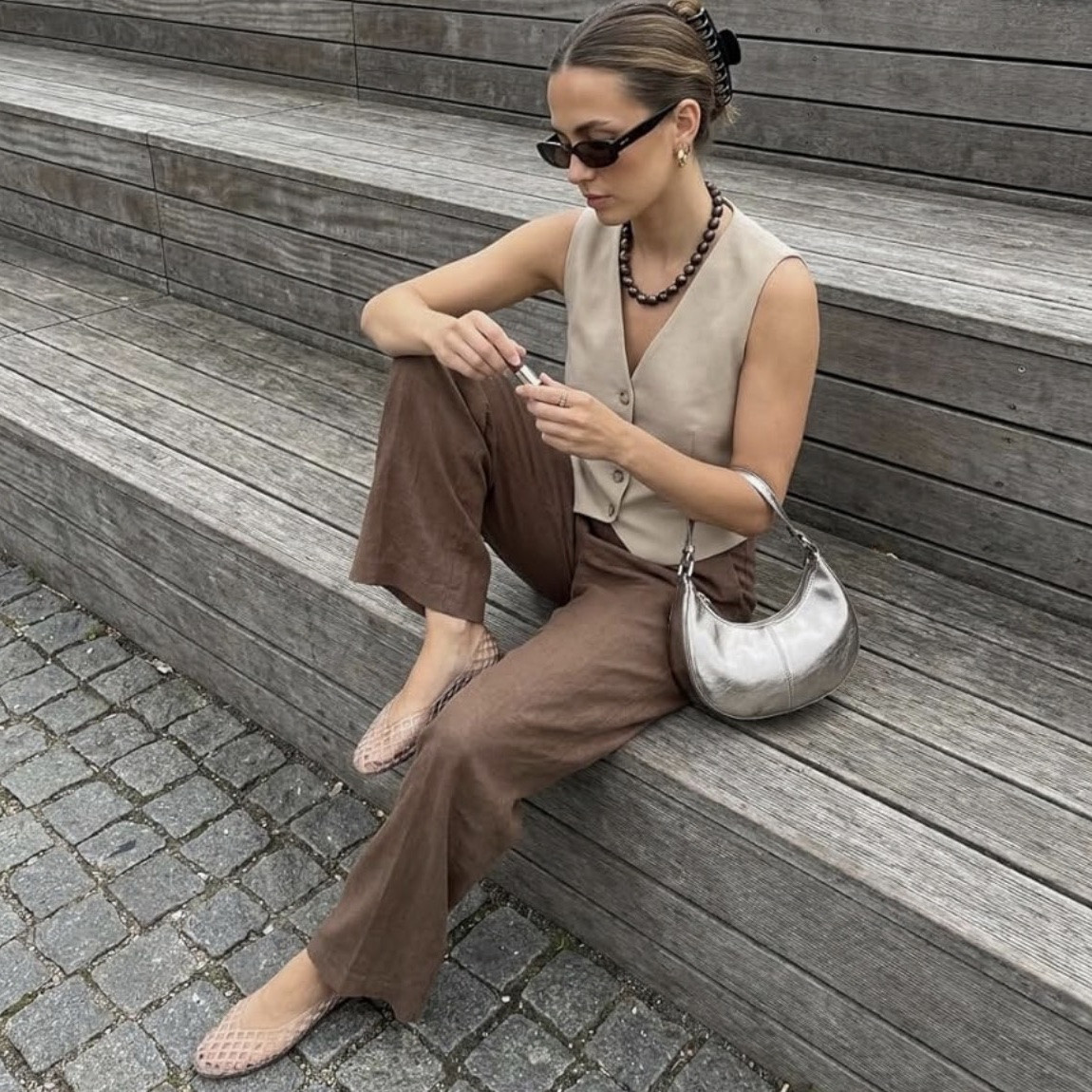 DOLCE VITA JELLY FLAT DUPE!! Why would I pay more for plastic sandals? I have these in 3 colors :) size half a size down!

#LTKdayinmylife #LTKgrwm #LTKootd