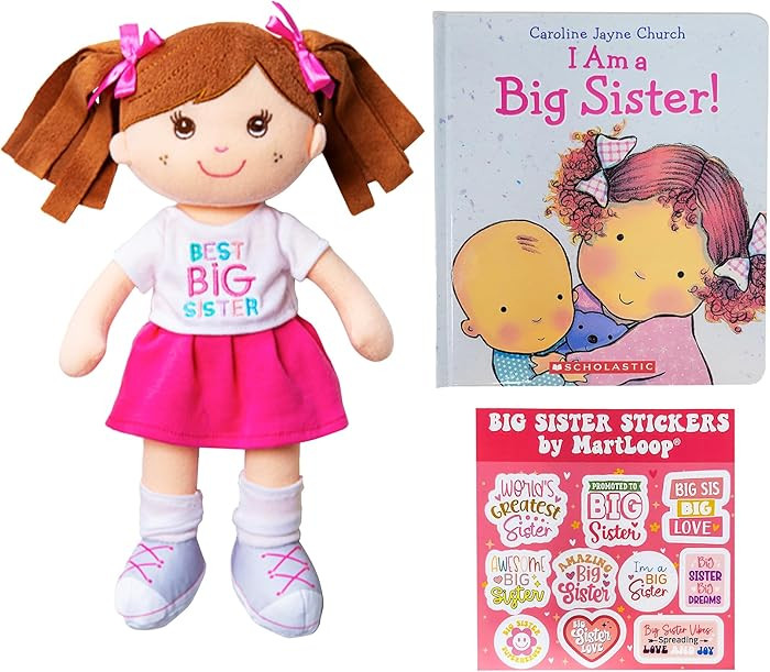 MartLoop Best Big Sister Doll Bundle - Includes Doll, Book, and Stickers – Perfect Sibling Gift... | Amazon (US)