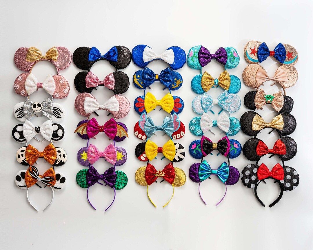 Mouse Ears | Princess Ears headband | Mouse Ears for Birthday Party | Magic Mouse Sequin Headband... | Etsy (US)