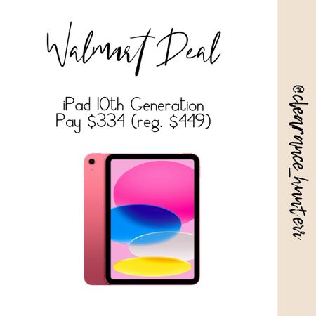 iPad 10th generation deal! @walmart 

#LTKSaleAlert #LTKFindsUnder50