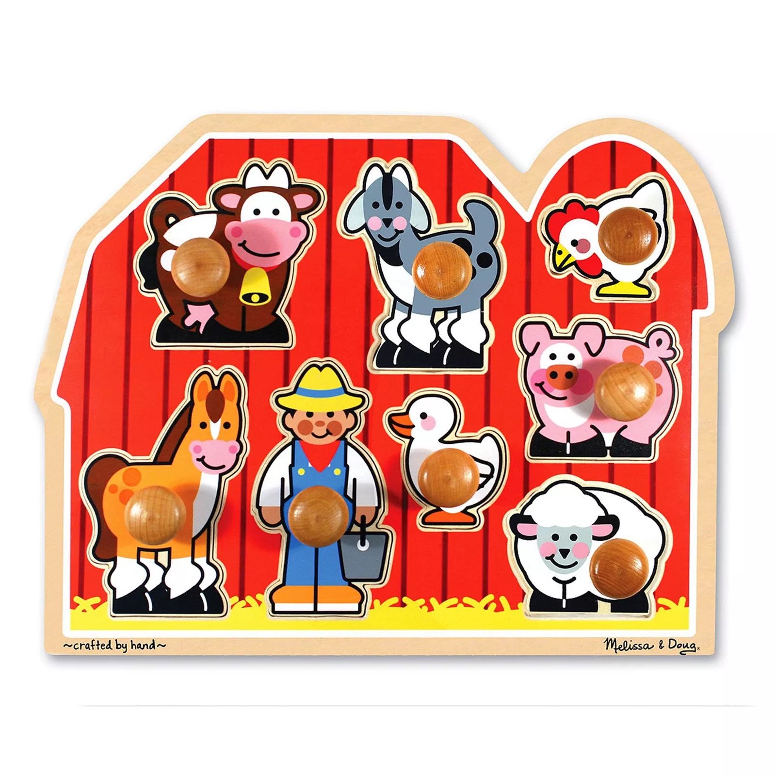 Melissa & Doug Large Farm Jumbo Knob Puzzle, Multicolor | Kohl's