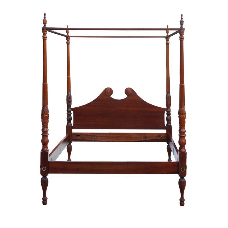 American Mahogany Four Poster Queen Bed | One Kings Lane