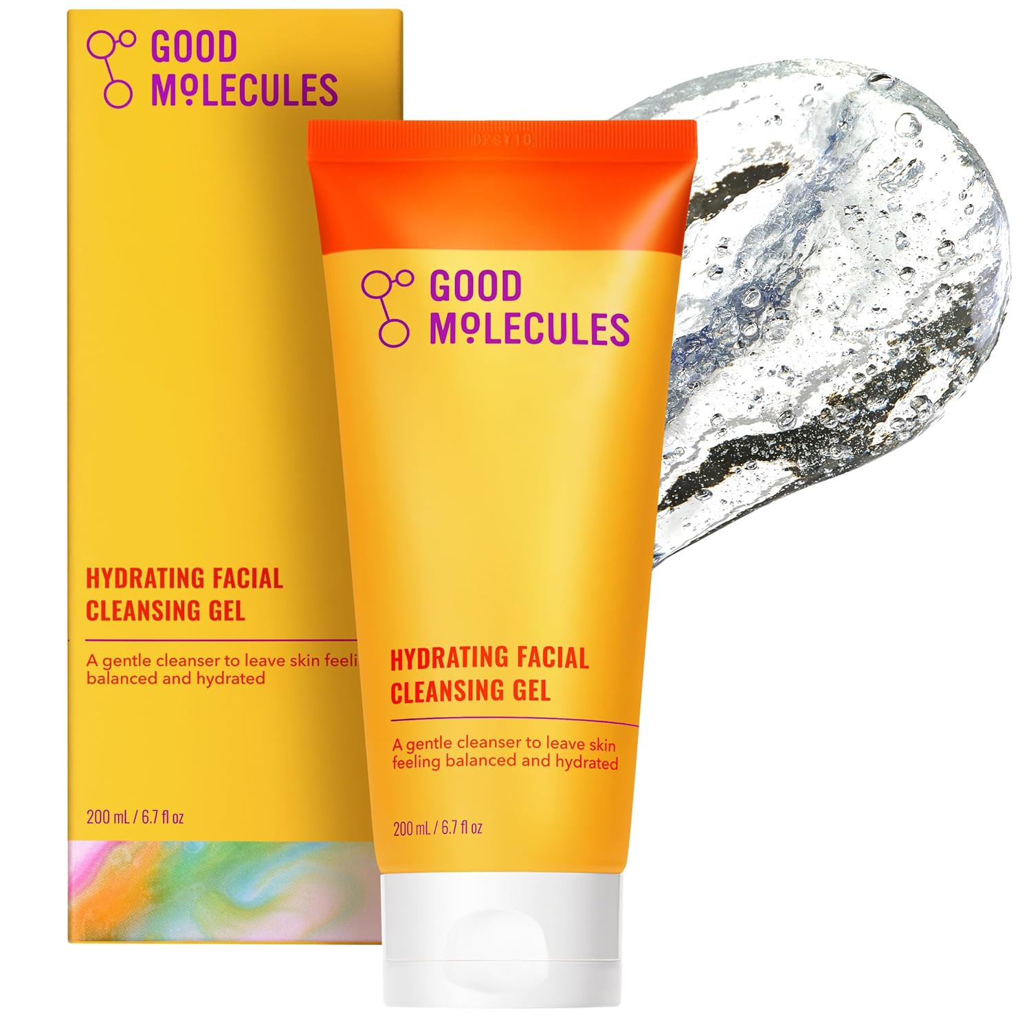 Good Molecules Hydrating Facial Cleansing Gel - Face Wash with Rosewater and Pineapple - Skincare for Face, Brighten, Cleanse and Moisturize | Amazon (US)