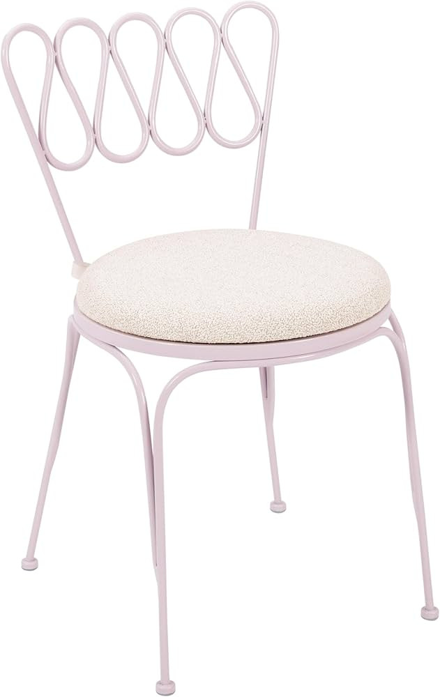 Tov Furniture Erica Pink Wrought Iron Outdoor Chair | Amazon (US)