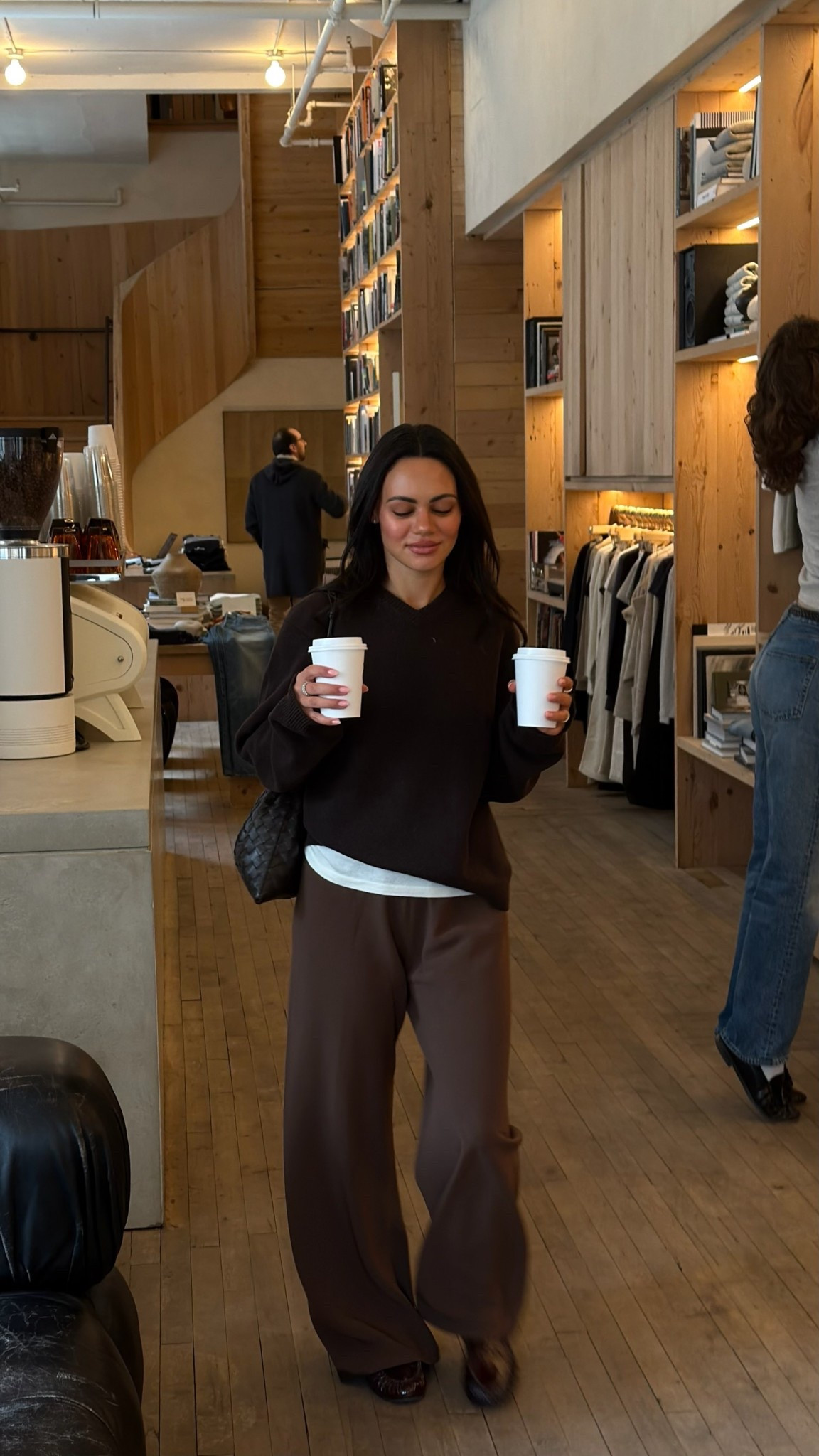 day in the city ootd | shades of browns Clique pants and Freda Salvador loafers 

#LTKdayinmylife #LTKSeasonal #LTKootd