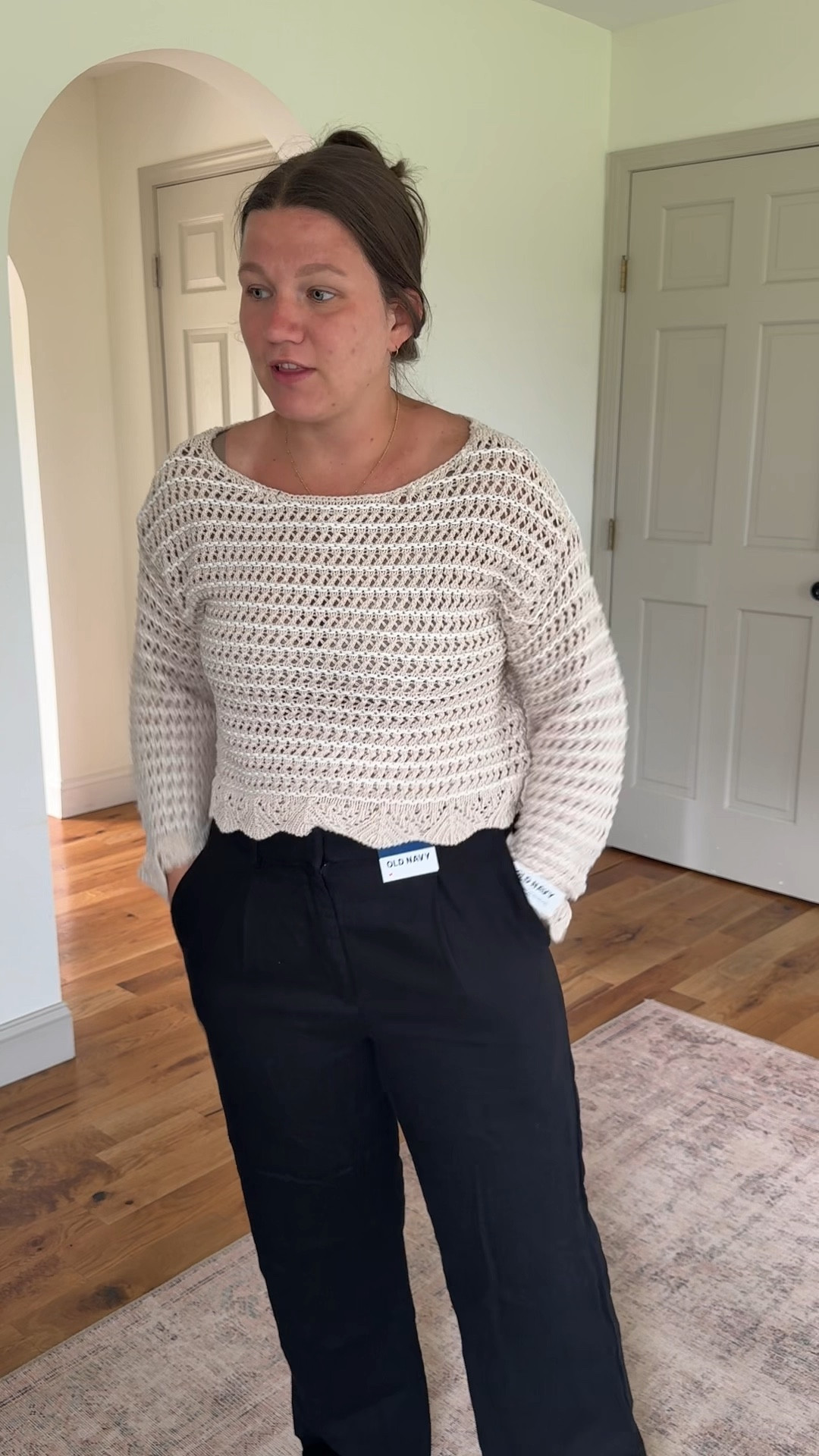 A sweater to save for cooler days!