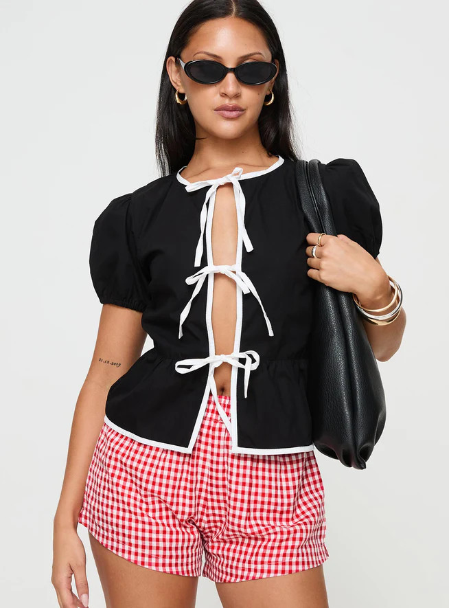 Ryota Blouse Black | Princess Polly US