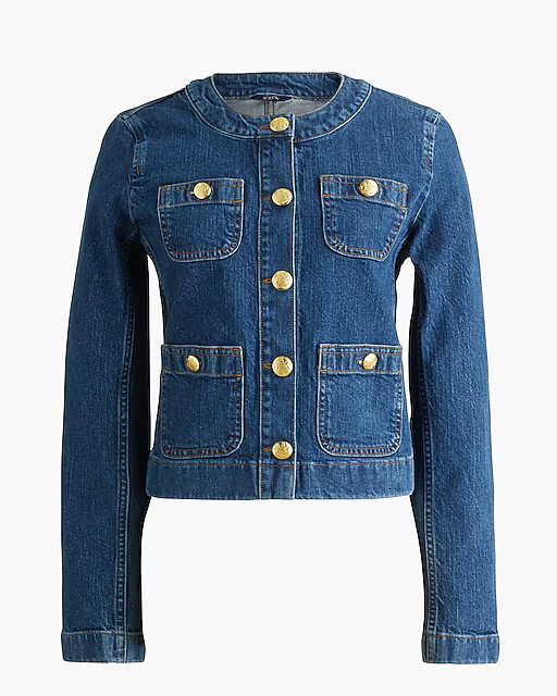 Denim patch-pocket lady jacket | J.Crew Factory
