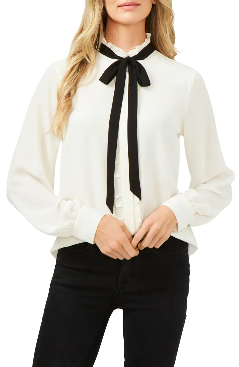 CeCe Ruffle Long Sleeve Blouse | Nordstrom | Nordstrom