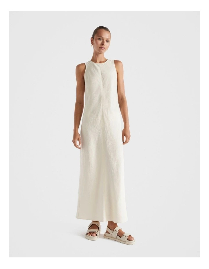 Linen Tank Dress in Frappe | Myer