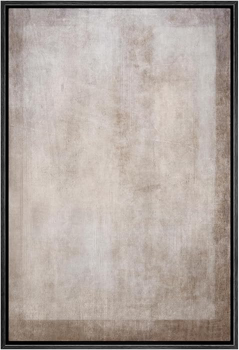 SIGNWIN Framed Canvas Print Wall Art Pastel Grunge Watercolor Gray Abstract Shapes Illustrations ... | Amazon (US)