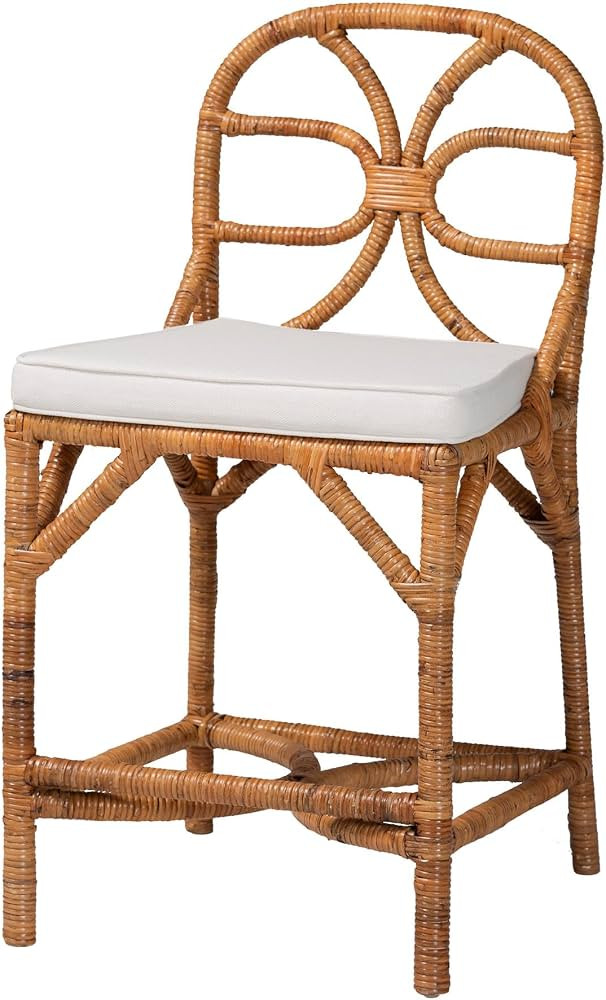 Bali & pari Alondra Natural Rattan Counter Stool | Amazon (US)