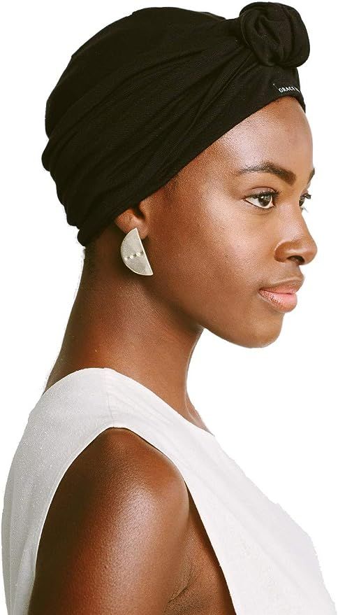 Grace Eleyae GE Women's Adjustable Satin-Lined Hair Care Headwrap Knot Turban | Amazon (US)