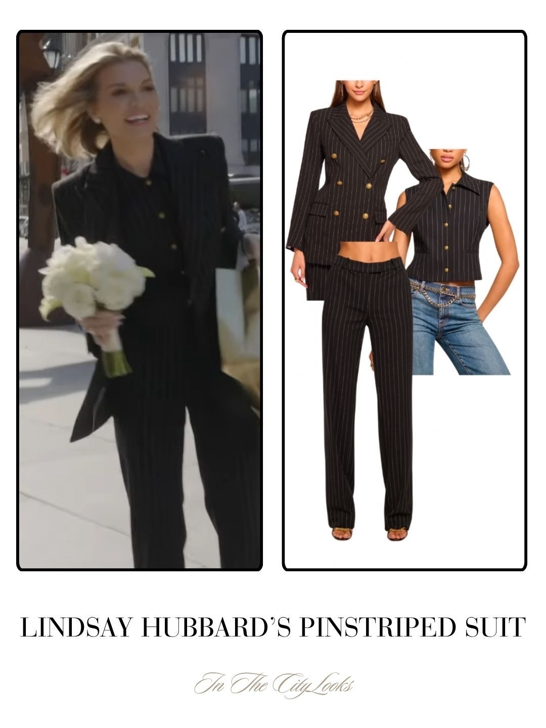 Lindsay Hubbard’s Pinstriped Suit