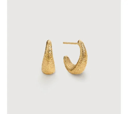Antica Textured Small Hoop Earrings | Monica Vinader (Global)