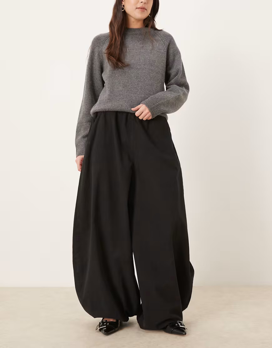 ASOS DESIGN balloon pants in black | ASOS (Global)