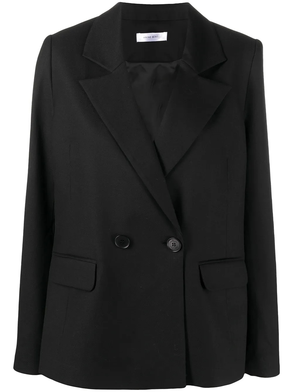 ANINE BING Madeleine double-breasted Blazer - Farfetch | Farfetch Global