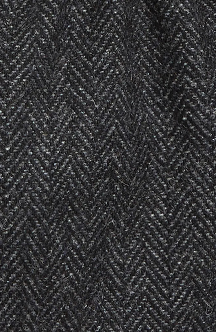 Herringbone Leather Trim Gloves | Nordstrom