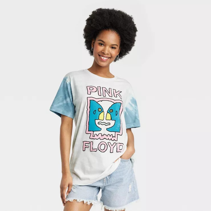 Women's Pink Floyd Long Sleeve Oversized Graphic T-Shirt | Target