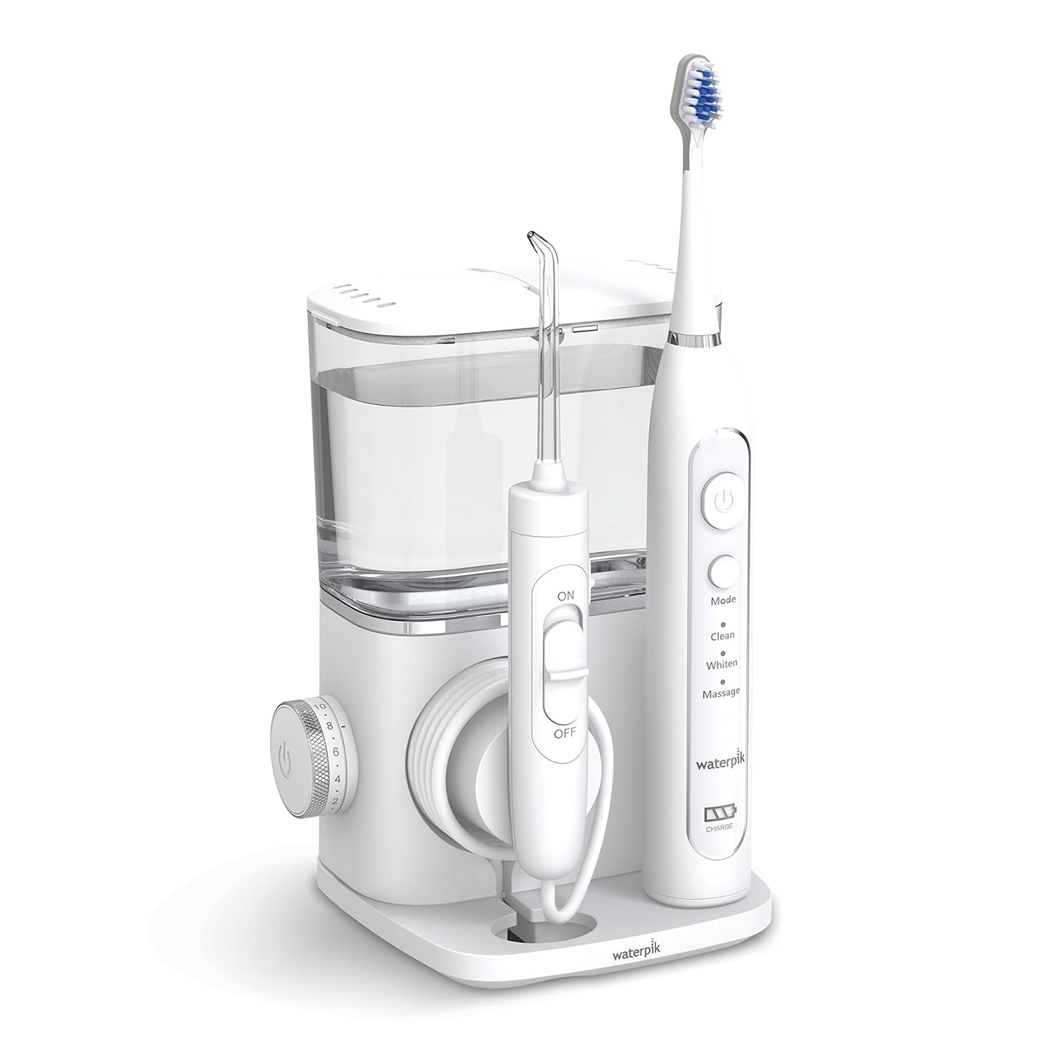 Waterpik CC-01 Complete Care 9.0 Sonic Electric Toothbrush with Water Flosser, White, 11 Piece Se... | Amazon (US)