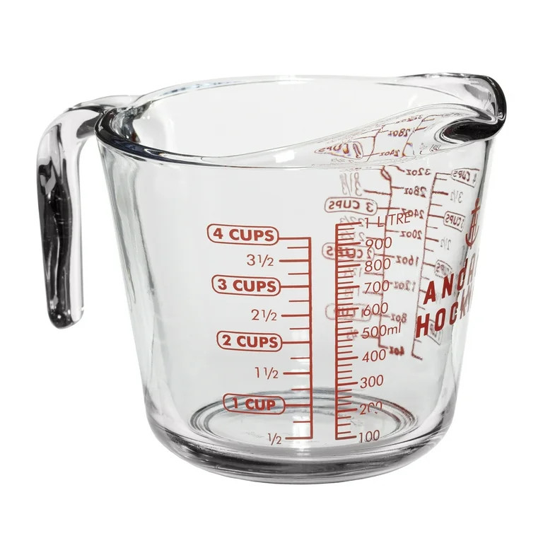Anchor Hocking Glass Measuring Cup, 4 Cup | Walmart (US)