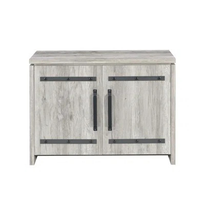 Contemporary Grey Driftwood Accent Storage Cabinet - Fits Modern Home Decor Versatile Various Living Areas In | Wayfair North America