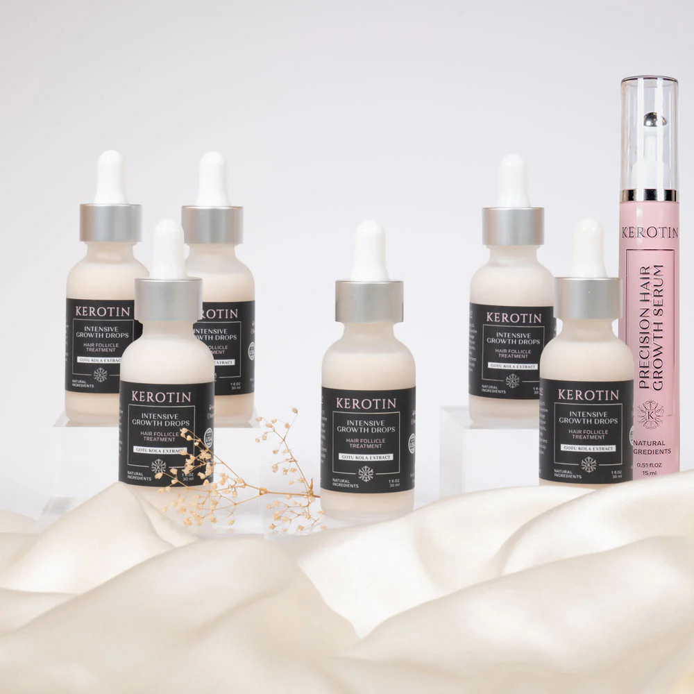 Intensive Growth Drops- 6 Month + Free Gift | Kerotin