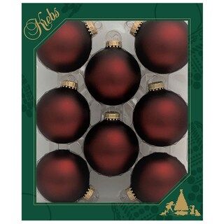 Christmas by Krebs 8ct Swiss Chocolate Matte Glass Christmas Ball Ornaments 2.5" (67mm) | Michael... | Michaels Stores