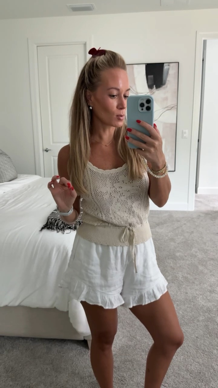 Wearing S these linen ruffle shorts and crochet top. 

Abercrombie dress sale, summer dress, linen dress, midi skirt, vacation style, resort outfit, beach dress, summer fashion, warm weather outfit, Abercrombie women, dress sale, summer wardrobe, sundress, seasonal sale

#LTKootd #LTKSeasonal