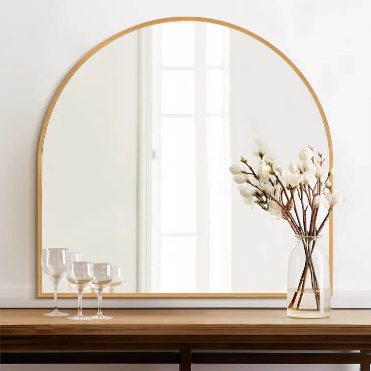Carine Metal Flat Wall Mirror | Wayfair North America