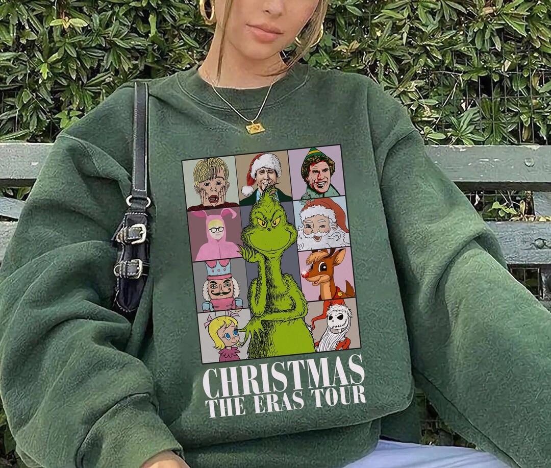 Christmas The Eras Tour Shirt, Vintage 90s Christmas Movie Shirt, Nightmare Before Christmas Shir... | Etsy (US)