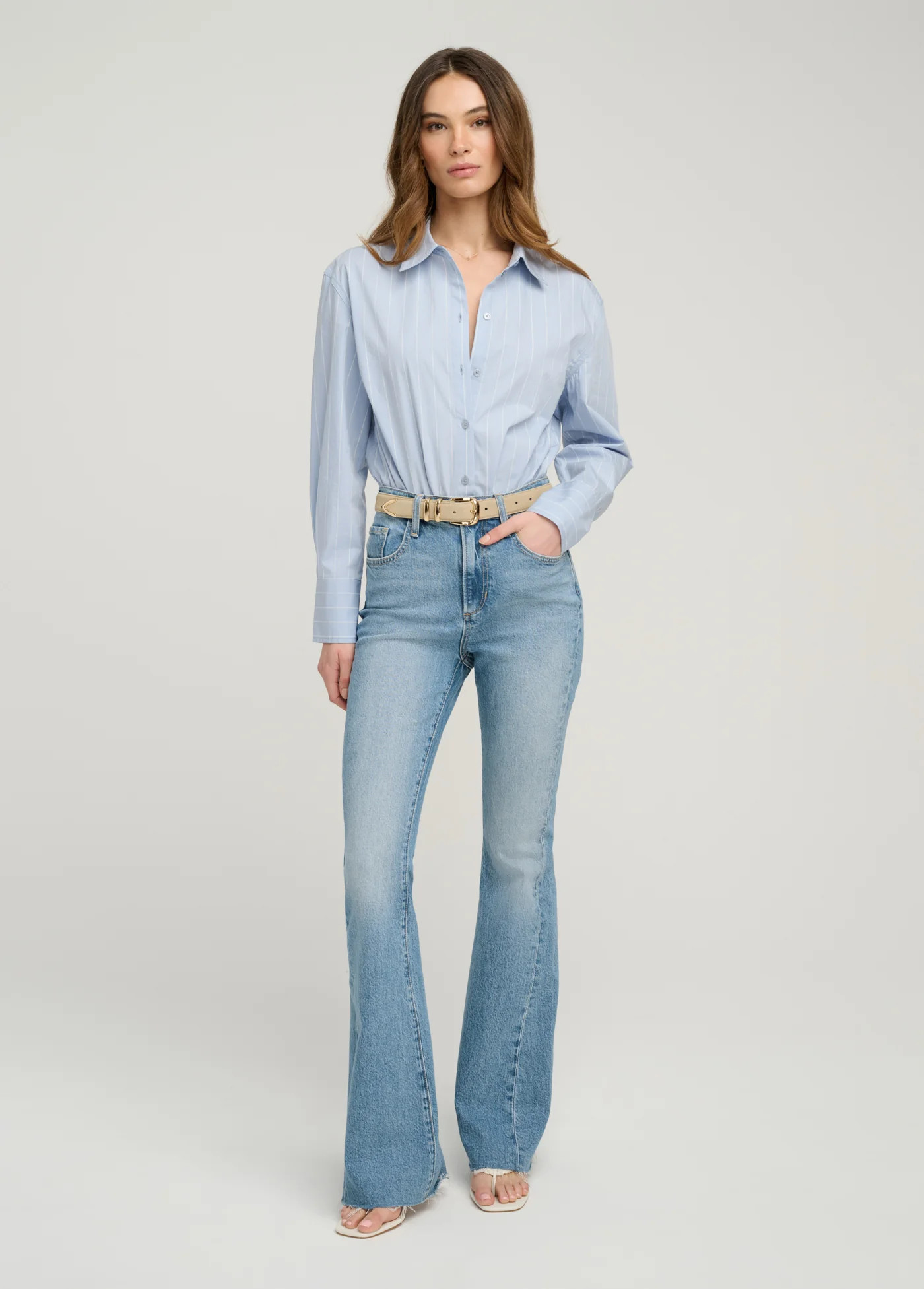 THE VALENTINA SUPER HIGH RISE FLARE | Favorite Daughter