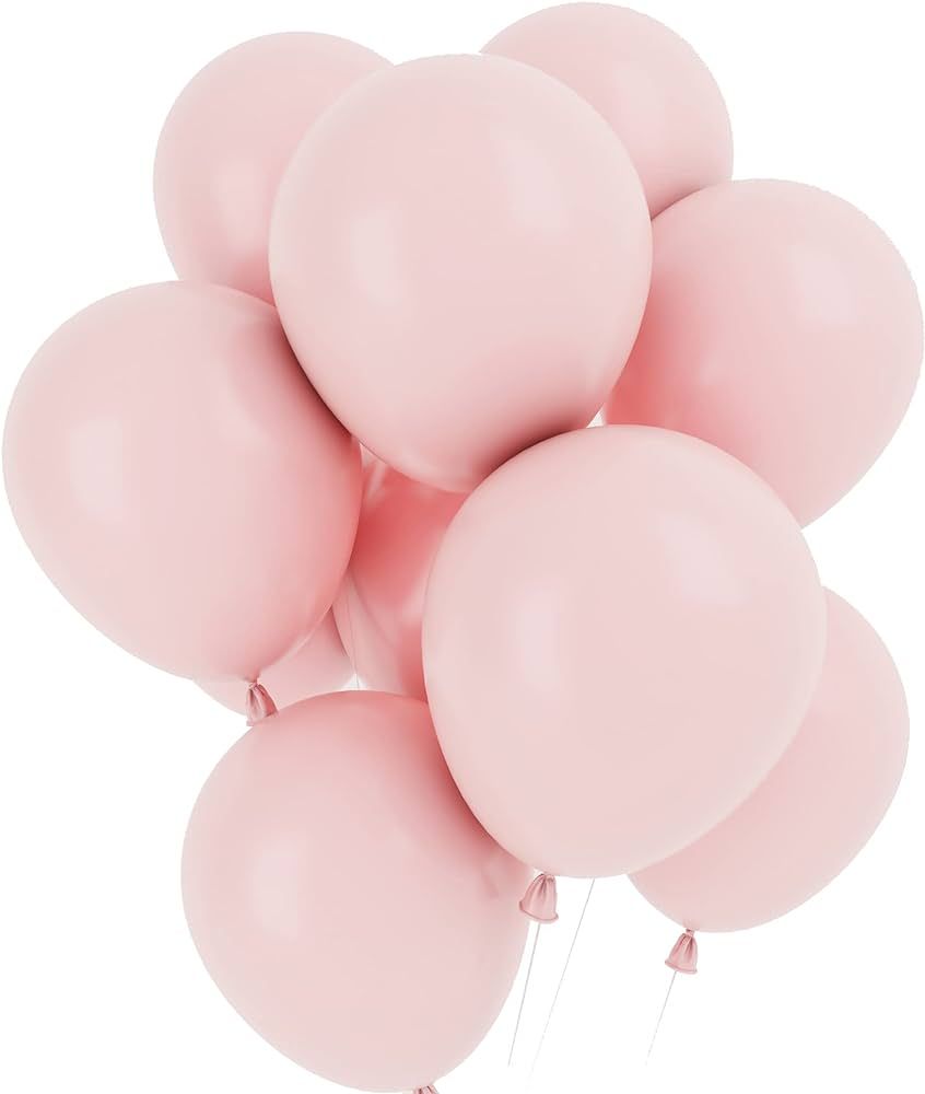 Pink Balloons 12 Inch 50 Pcs Baby Shower Party Balloons Happy Birthday Decoration Balloons Gender... | Amazon (US)