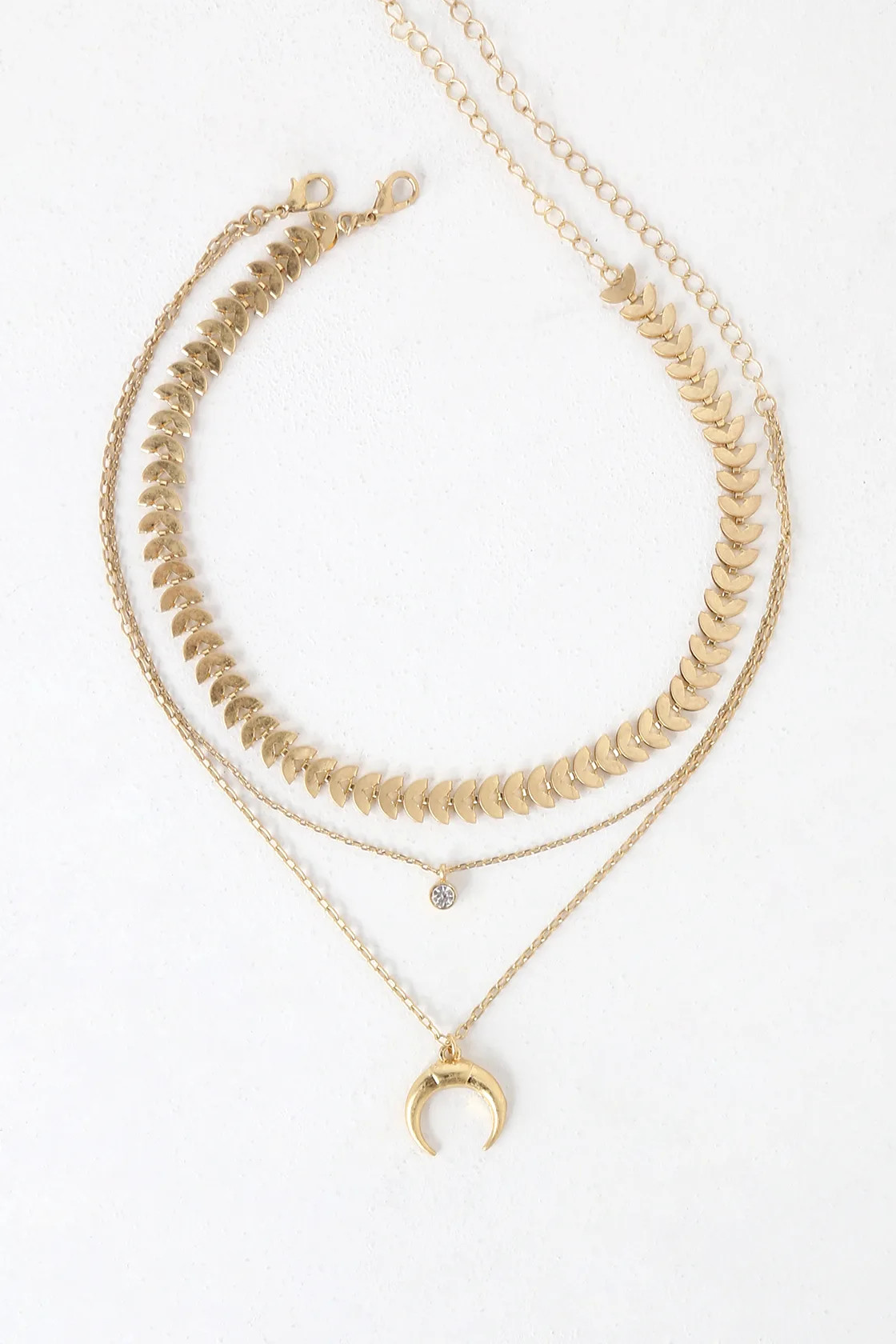 Child of the Wild Gold Layered Choker Necklace Set | Lulus (US)