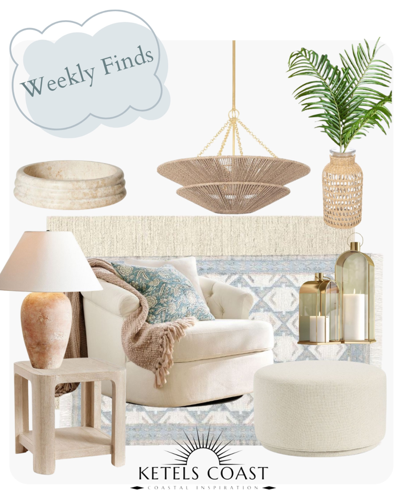 New weekly finds coastal
style, coastal home, coastal, home, decor, pottery barn finds, coastal lamp, coastal rugs, coastal living, Ava Ketels, Ketels coast, tropical faux flowers, rattan decor, rattan vase, chandelier, coastal, lighting, accent decor, side tables

#LTKFindsUnder100 #LTKHome #LTKSeasonal