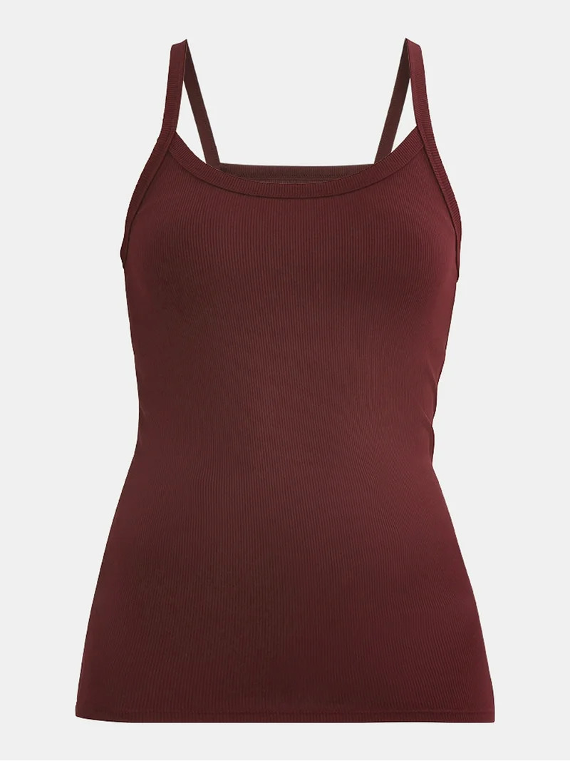 No Boundaries Ribbed Cami Top, Women's | Walmart (US)