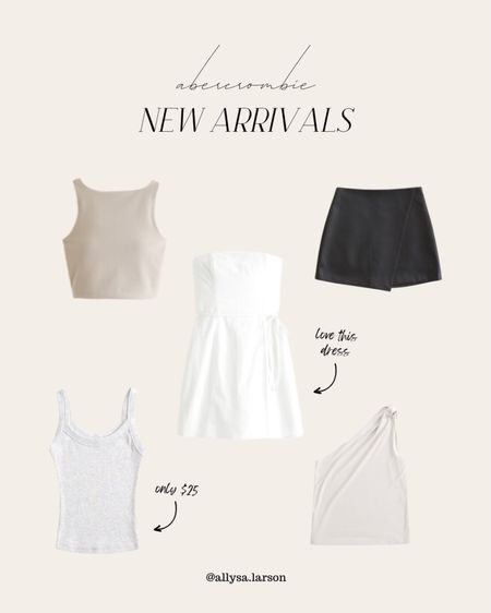 Abercrombie new arrivals, neutral outfit, leather mini skirt, tank top, workout top, casual outfit 

#LTKStyleTip #LTKSeasonal #LTKFindsUnder100