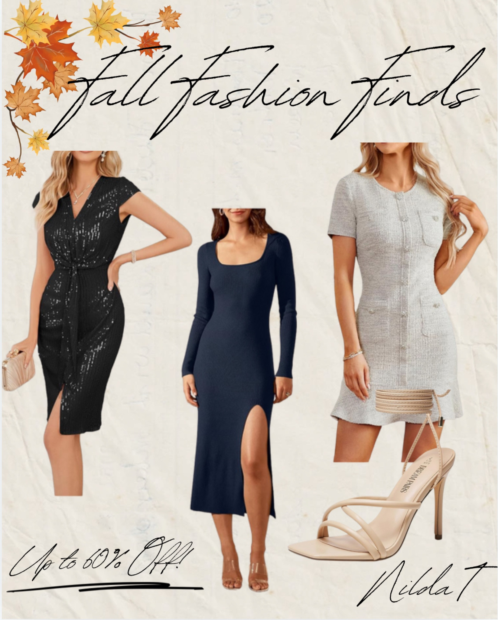 🍁Ladies Fall Fashion Finds 🍁
#Fallfinds #Fallfashion #amazonfinds #amazonsales #cocktaildress #lbd #casualdress #holiday #dress #highheels #tanheels 

#LTKSaleAlert #LTKFindsUnder50 #LTKHoliday