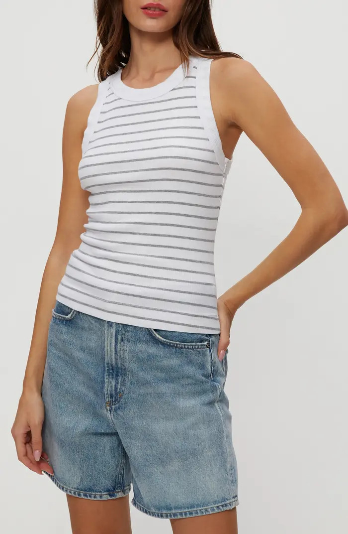 Gina Stripe Rib Tank | Nordstrom