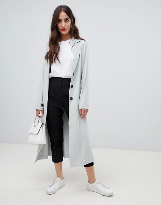 Y.A.S tie waist duster coat | ASOS UK