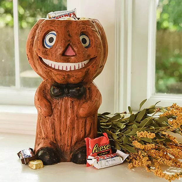 Tabletop Pumpkin Boy Planter