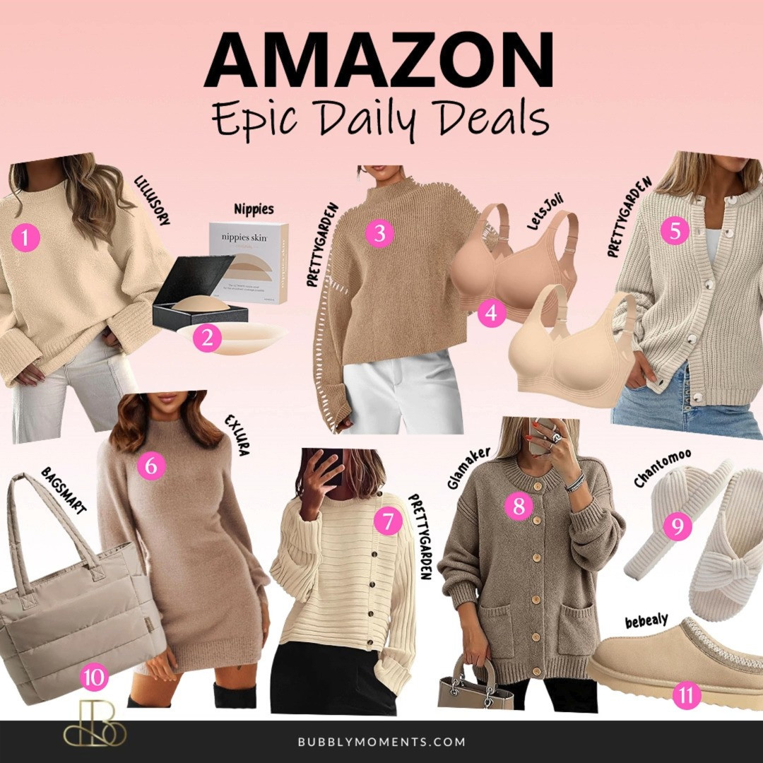 Today’s Women’s Epic Daily Deals are here and they are too good to scroll past. ✨ From everyday wardrobe staples to elevated must-haves you’ll reach for again and again, this curated Amazon find list is all about making daily style easy, comfortable, and effortlessly chic. Whether you’re refreshing your closet, upgrading your everyday essentials, or looking for versatile pieces that work from morning errands to casual nights out, these picks deliver style without the stress.
Think cozy loungewear, flattering basics, trendy accessories, beauty favorites, and practical finds every woman loves to keep on rotation. These are the kinds of pieces that sell out fast, so if something catches your eye, don’t wait too long. Save this post, tap to shop, and check back daily for new epic finds you won’t want to miss. Your future outfits will thank you. 💕
#LTKBeauty #LTKselfcare #LTKootd #EpicDailyDeals #AmazonFinds #WomenFinds #AmazonFashion #AmazonMustHaves #EverydayStyle #WomensFashion #TrendingNow #StyleInspo #ClosetEssentials #FashionFinds #OnlineShopping #ShopTheLook #CasualStyle #DailyOutfits #InfluencerFinds 

 
