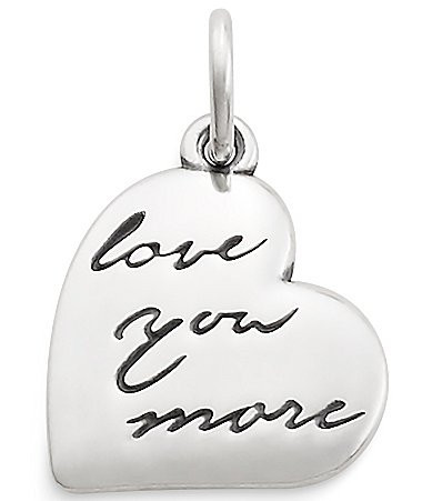 James Avery Love You More Heart Pendant - Silver | Dillard's