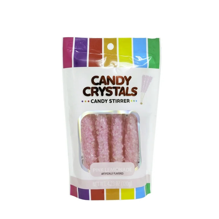 Hilco Candy Crystals Stirrers, Pink Lemonade, 8 Pack, Regular Size | Walmart (US)