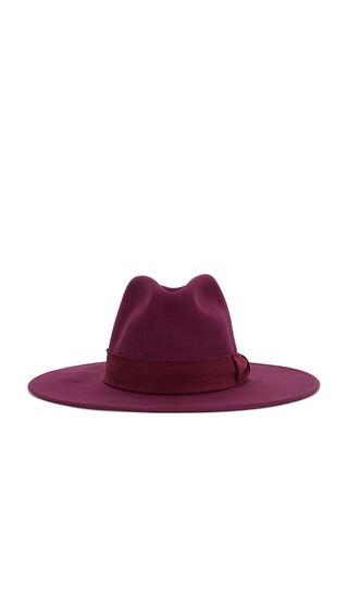 Brixton Layton Comfort Fedora in Burgundy. - size M | Revolve Clothing (Global)