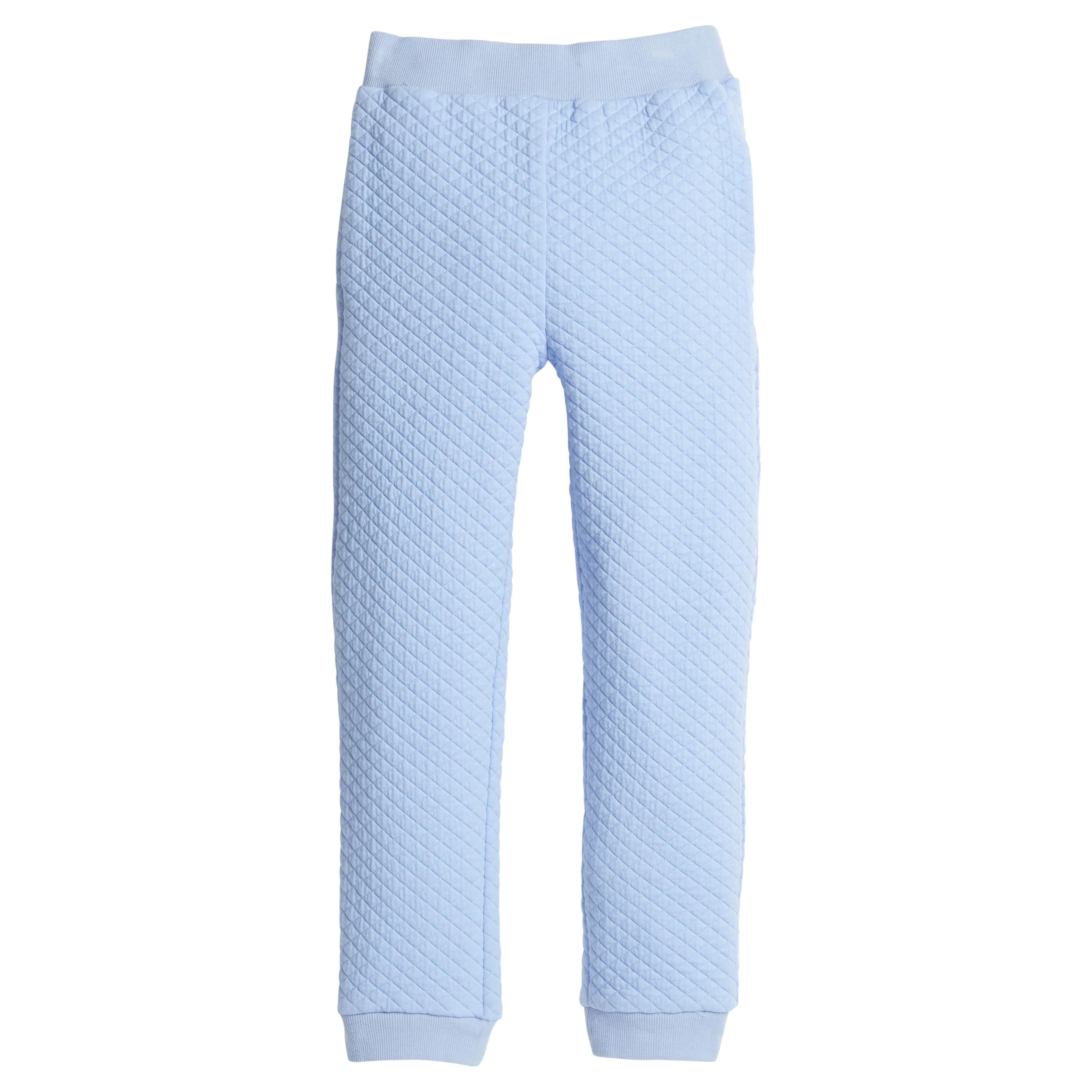 Little English | Kids Light Blue Classic Quilted Jogger | Little English
