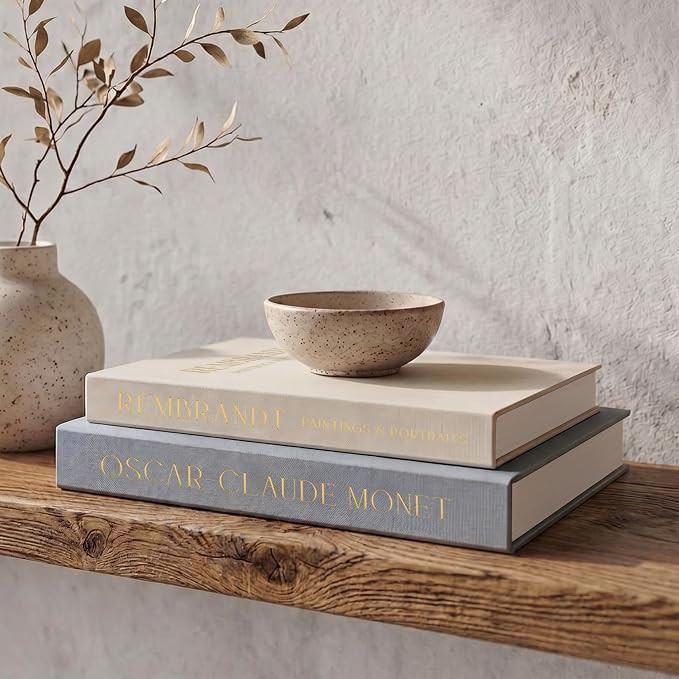 ZICOTO Beautiful Decorative Books Set of 2 for Your Coffee Table & Shelf | Amazon (US)