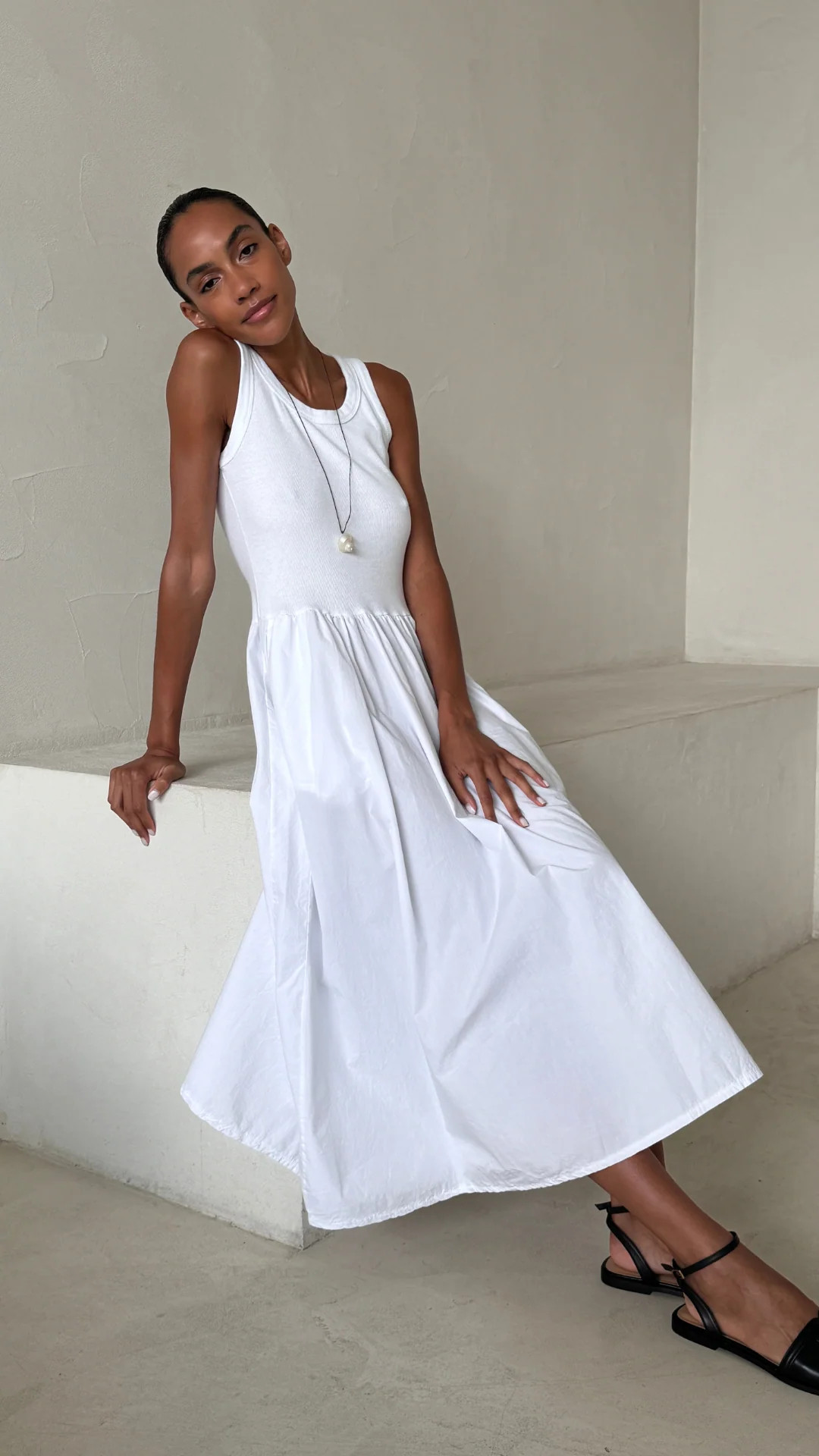 Marnie Dress - White | Charli