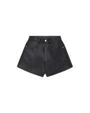 Vegan Leather Flare Bell Short | We Wore What